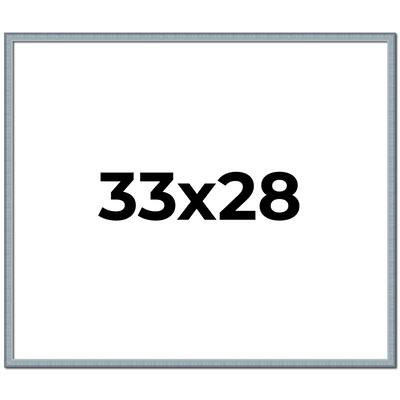 33x28 Frame Rustic Sky Blue Solid Wood Picture Frame | 0.75 Inch