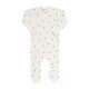 preview thumbnail 1 of 45, Ely's & Co. Cotton Ribbed Zipper Footie Ivory/Sage - 12 Months