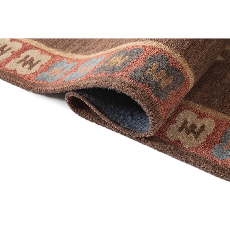 Terra by Obeetee Noble Dusk Brown Rug