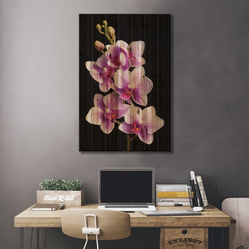 USA, California, Los Osos of orchids. Print On Wood by Jaynes Gallery - Multi-Color