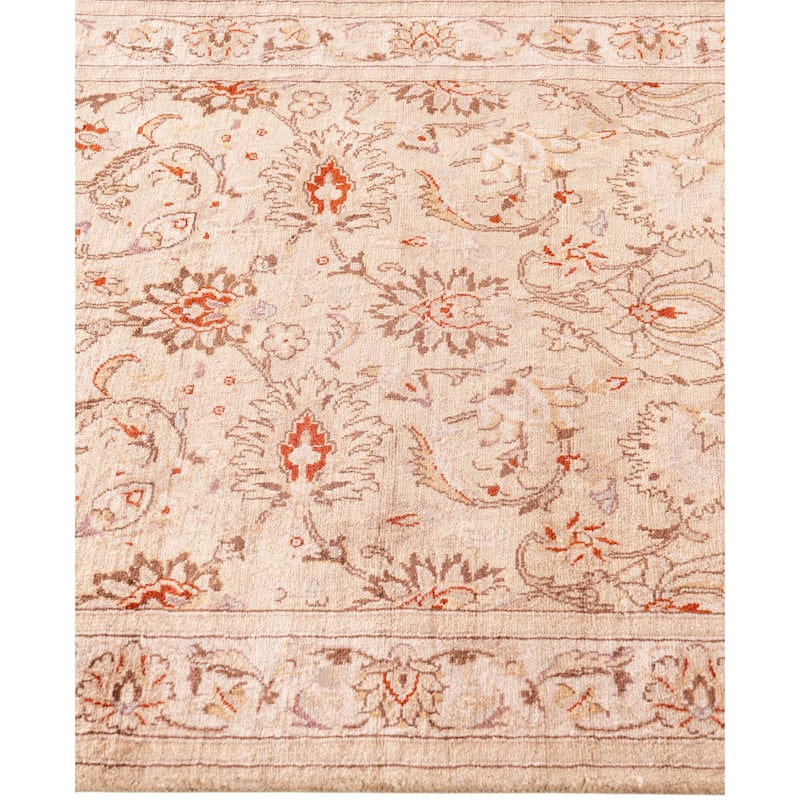 Overdyed One-of-a-Kind Hand-Knotted Runner Rug - Beige - 2' 6" x 10' 1"