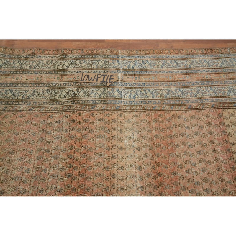 Hand Knotted Oriental 100% Wool Carpet Traditional All-Over Oranges & Rust Malayer Area Rug - 20' 1'' X 7' 9''