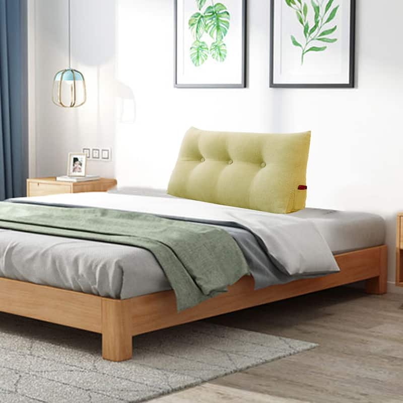 WOWMAX Large Bed Wedge Pillow Headboard Back Support Reading Cushion