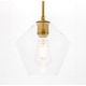preview thumbnail 12 of 11, Elegant Lighting Gene Single Light 8" Wide Mini Pendant with Clear