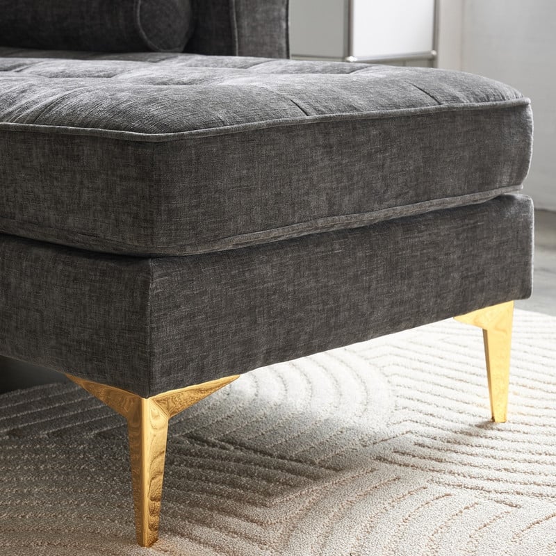 3-Seater Golden Tripod Legs Indoor Modular Sofa