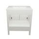 preview thumbnail 121 of 146, Nevado 37" Bathroom Vanity with Cultured Marble Vanity Top Sink in White with White Basin
