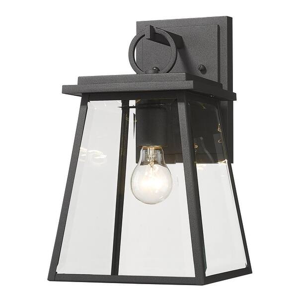 slide 2 of 8, Broughton 1 Light Outdoor Wall Sconce - Black