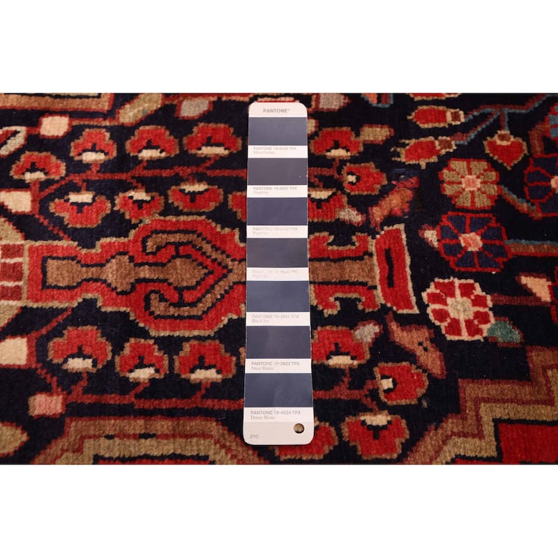 ECARPETGALLERY Hand-knotted Andelz Navy Wool Rug - 3'4 x 9'10