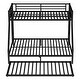 preview thumbnail 5 of 10, Twin XL Over Queen Bunk Bed with Twin Trundle, Metal Bed Frame with Built-in Ladder, Full-Length Guardrails and Plastic Stoppers