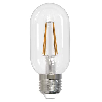 Bulbrite Pack of (4) 5 Watt Dimmable Clear Filament T14 Medium (E26) LED Bulb - 450 Lumens, 3000K, and 90 CRI - 5 Watt