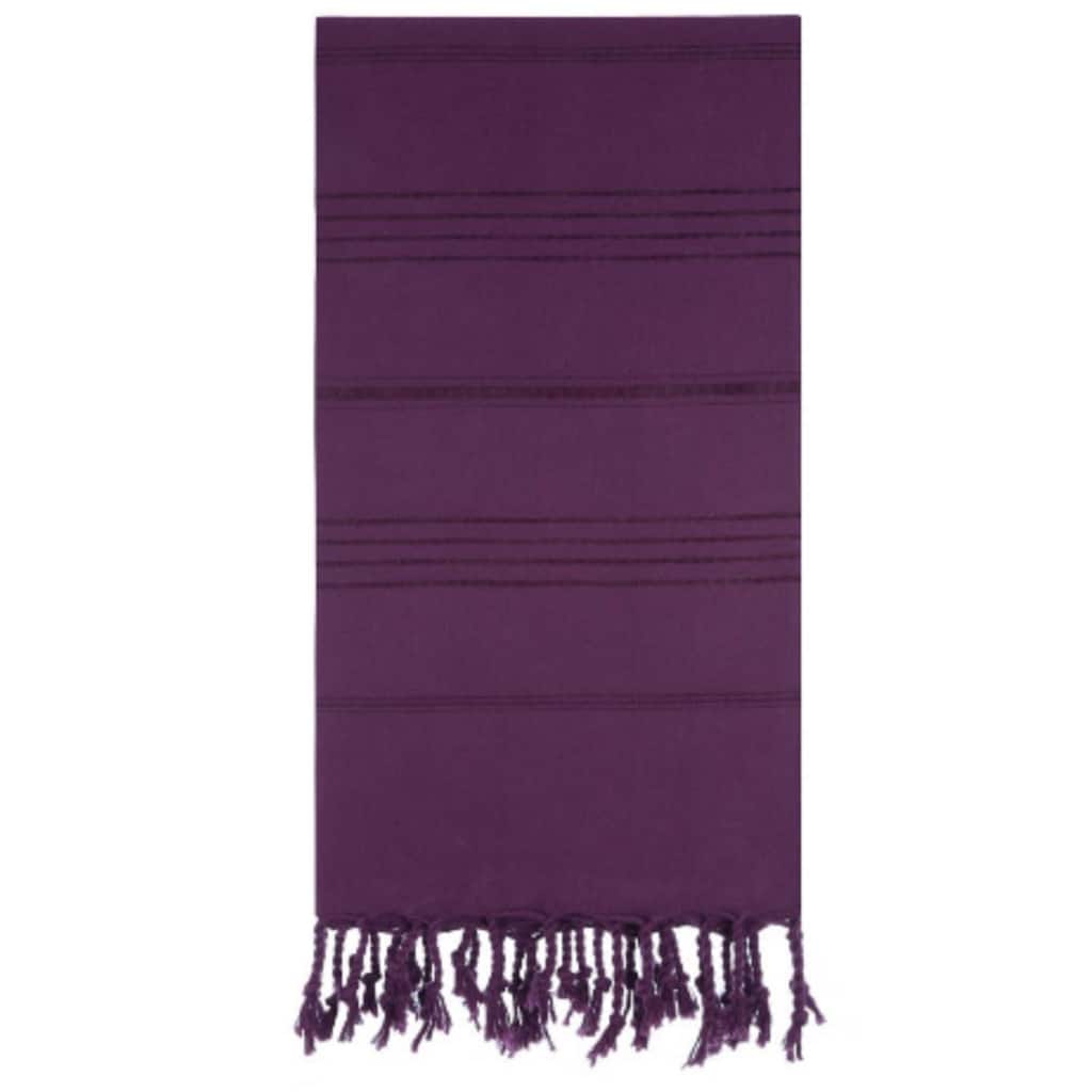 Citizens of the Beach Dark Purple Beach Bath Towel - 100% Turkish Cotton Sand Resistant Quick Drying Absorbent Soft Towels