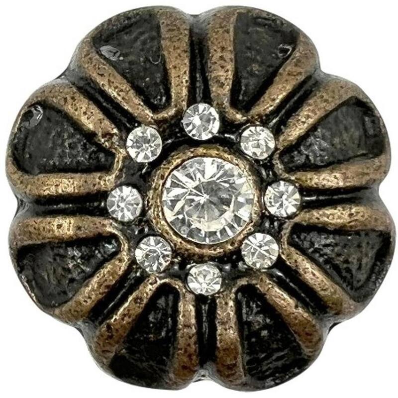 HomeRoots Set of Six Black And Gold Scalloped Knob Iron Drawer Pull Knobs - 6.25 in. x 4.00 in. x 3.50 in.