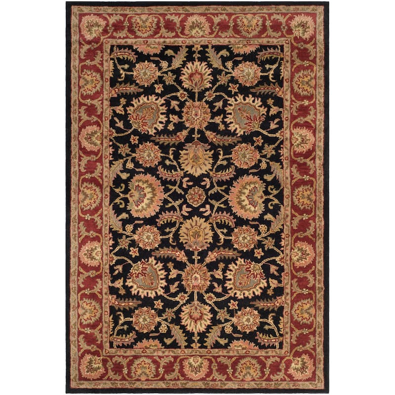 SAFAVIEH Handmade Classic Juliya Traditional Oriental Wool Rug - 6' x 9' - Navy/Red