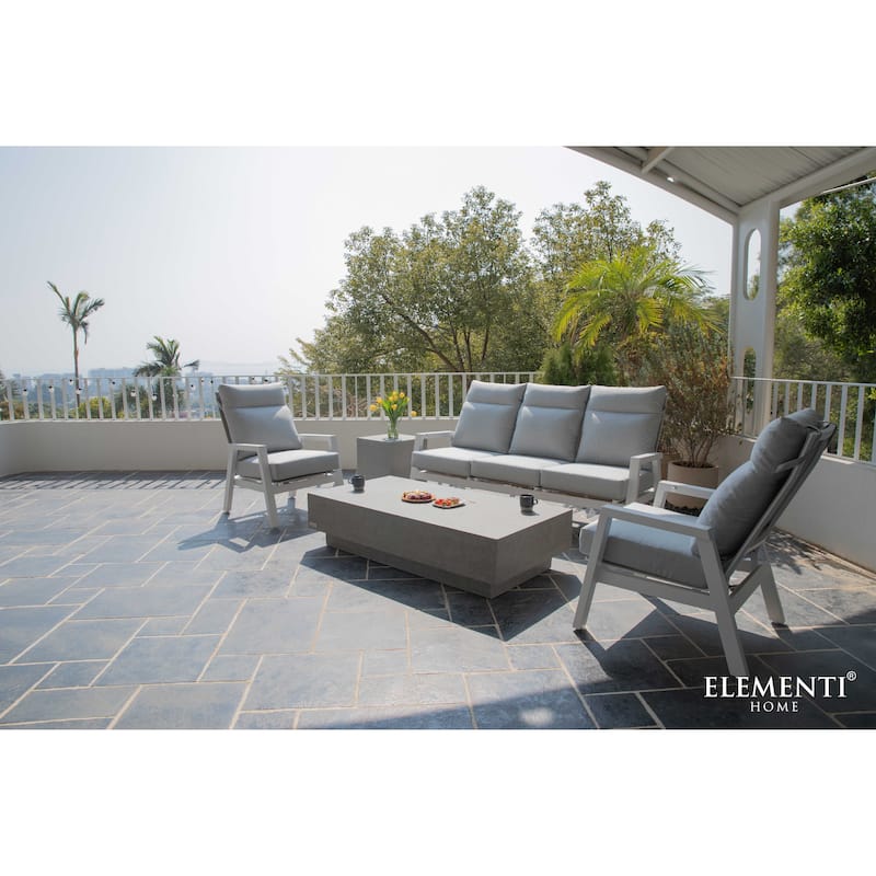 Elementi Home Tevere 60" Rectangular Concrete Coffee Table - 60 X 30 X 14