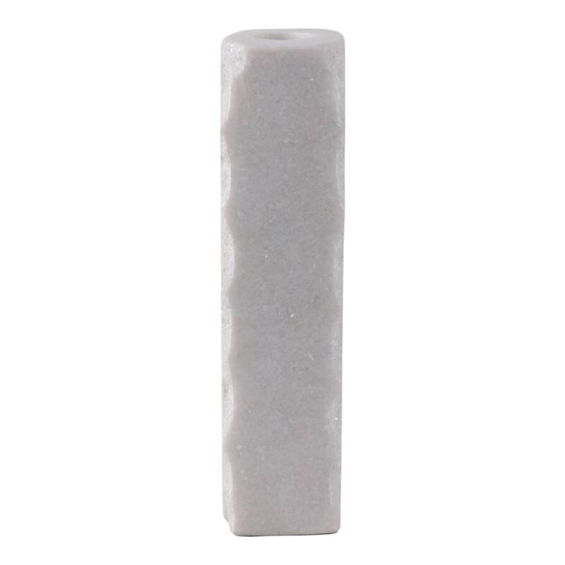 Marble Stone Candle Holder Cylindrical Taper Sleek Sculptural Design