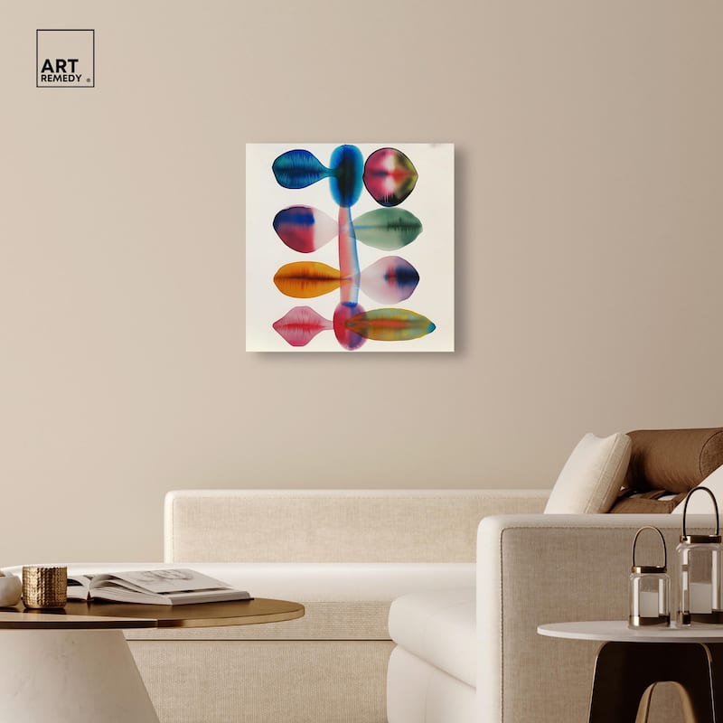 Chromatic Column Canvas by Art Remedy, Gallery Wrapped
