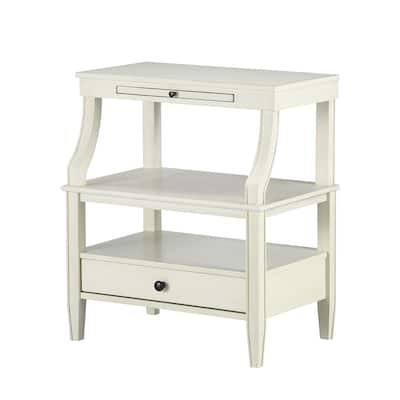 1-Drawers 2-Shelf Bedside Table, Coffee End Table for Bedroom Living Room