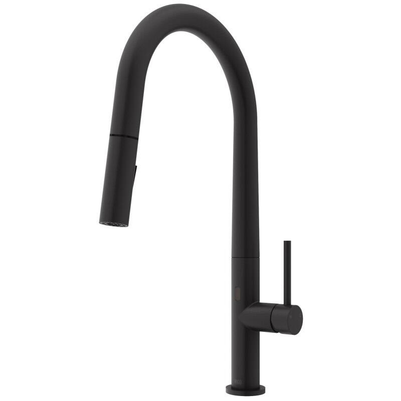 Vigo VG02029S Greenwich 1.8 GPM 18" H Single Handle Single Hole Pull - Matte Black