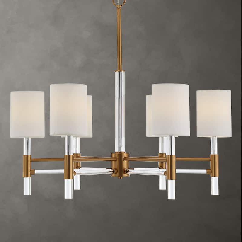 Uttermost Welkin 6 Light Modern Chandelier - 30"W x 27.75"H x 30"D
