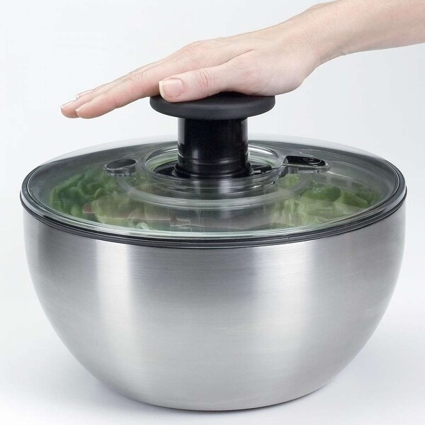 OXO Steel Salad Spinner - Bed Bath & Beyond - 20980496