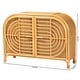 preview thumbnail 11 of 9, bali & pari Ovalet Modern Bohemian Natural Brown Rattan 2-Door Sideboard