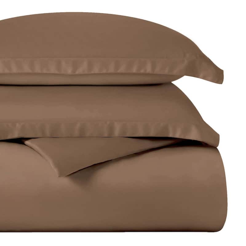 Superior Egyptian Cotton 400 Thread Count Solid Duvet Cover Set