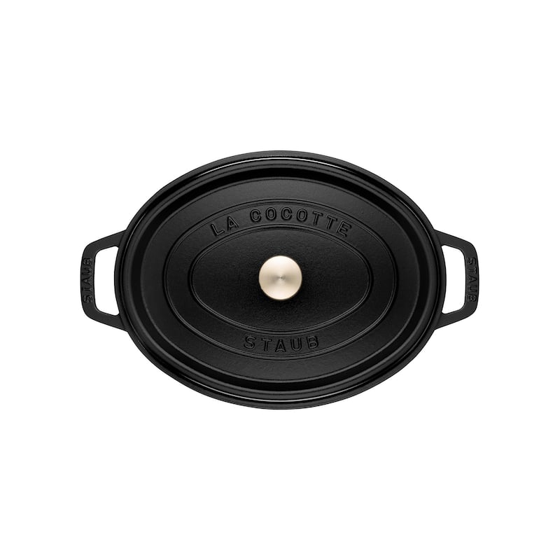 STAUB Cast Iron 1-qt Oval Cocotte