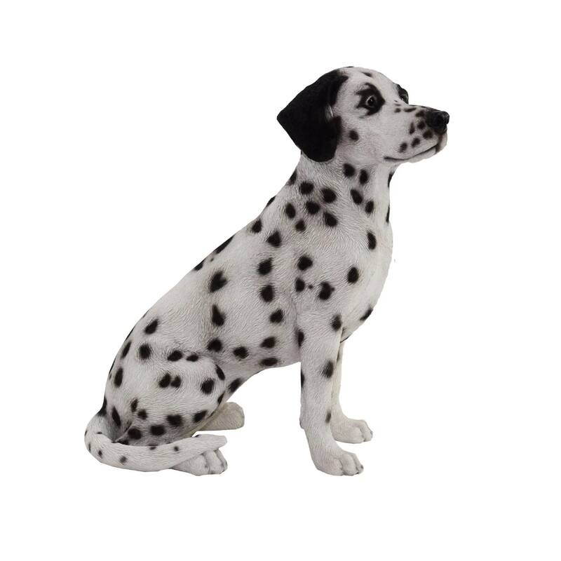 20.5" Sitting Dalmatian Outdoor Garden Statue