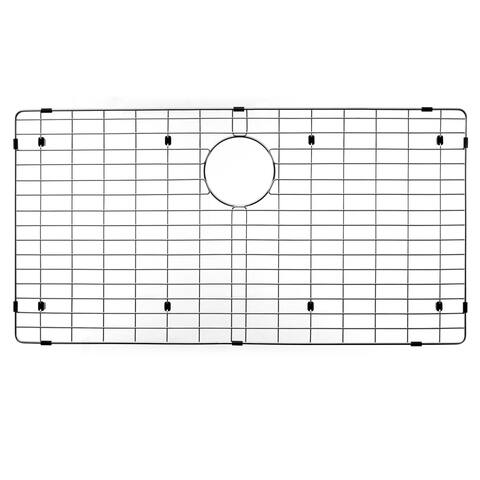 Houzer Wirecraft 33-1/4" L x 17-1/4" W Stainless Steel Basin Rack with - Stainless Steel