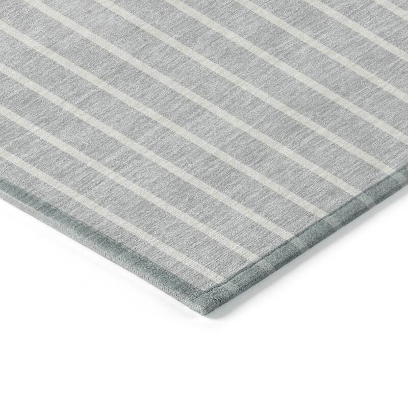 Machine Washable Indoor/ Outdoor Modern Sunrise Chantille Rug