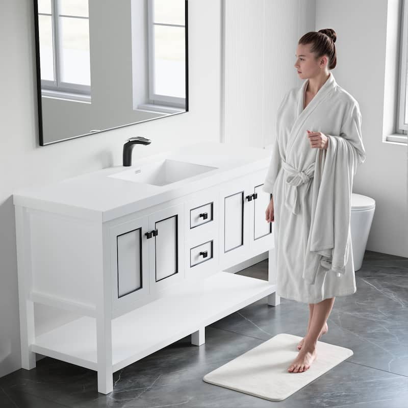 Davis 60" Single Bathroom Vanity Set