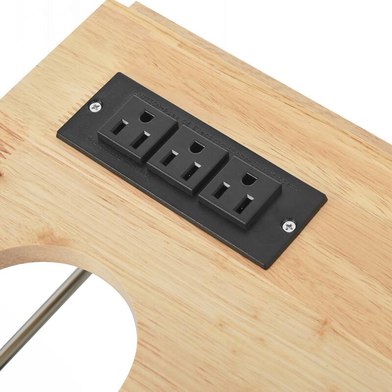 Kitchen Island with Power Outlet,Kitchen Storage Island with Drop Leaf and Rubber Wood,Open Storage and Wine Rack