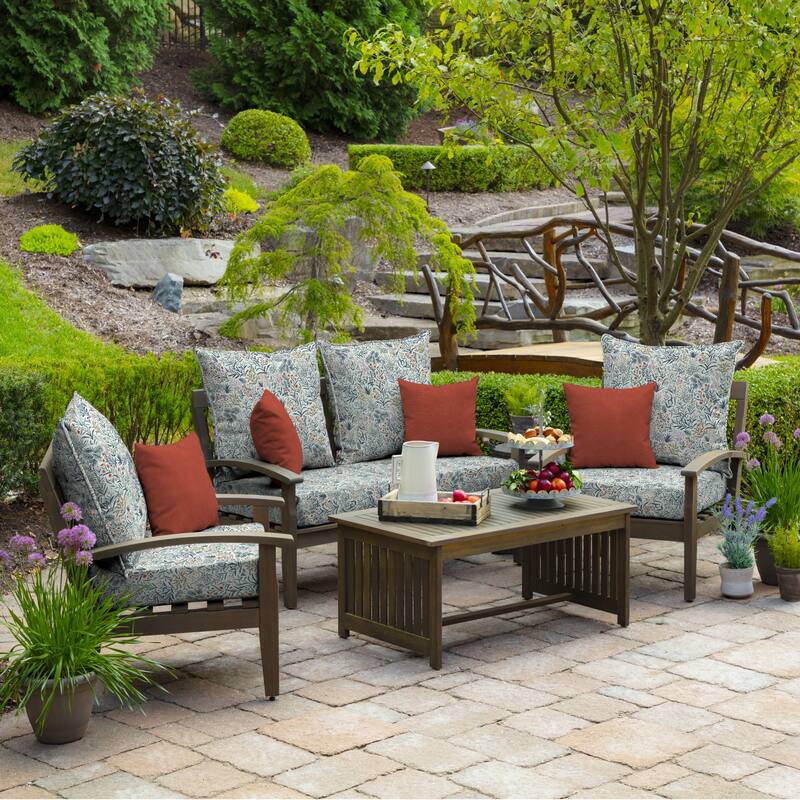 ARDEN Outdoor Foam Deep Seat Cushion Set, 24 in x 24 in