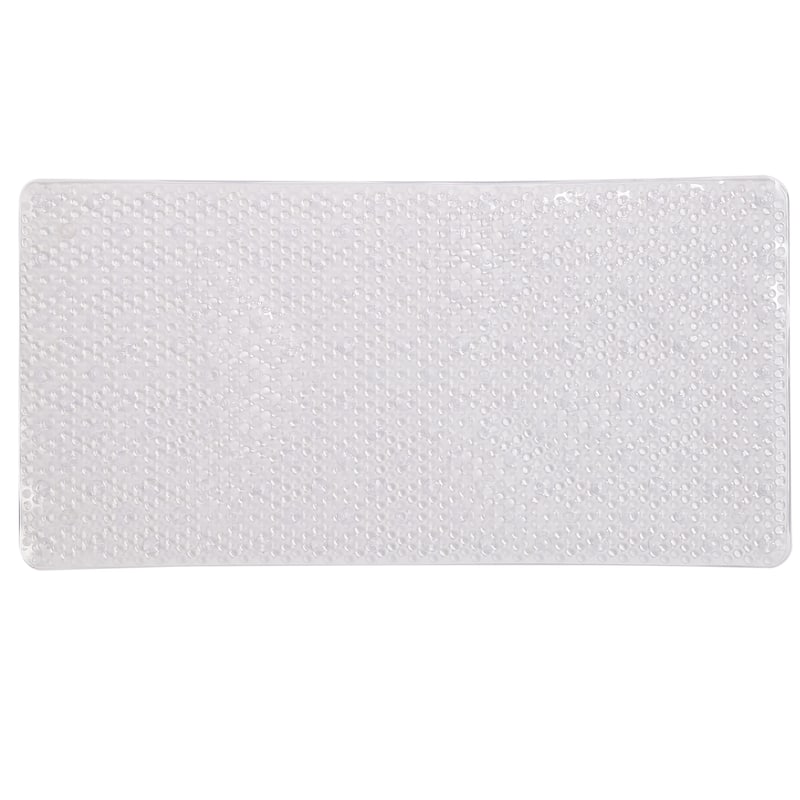 Bath Bliss Extra Long Aqua Gel Rectangular Bath Mat - Clear