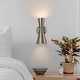 preview thumbnail 2 of 25, Rennnsan 2-Light Modern Industrial Cone Vanity Light in Brass/ Nickel Nickel