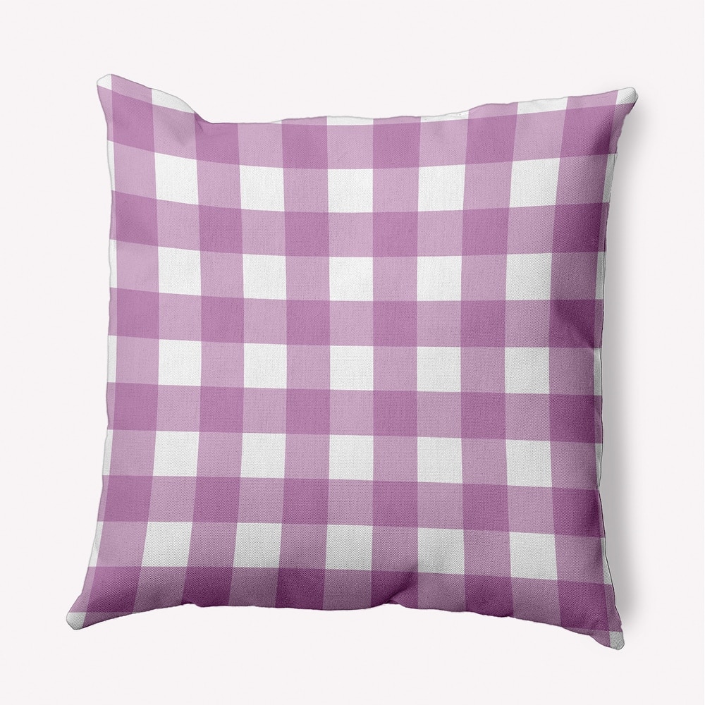 Gingham Plaid Accent Pillow