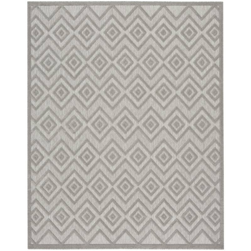 HomeRoots Contemporary Rectangle Outdoor Rug - 9' X 12'