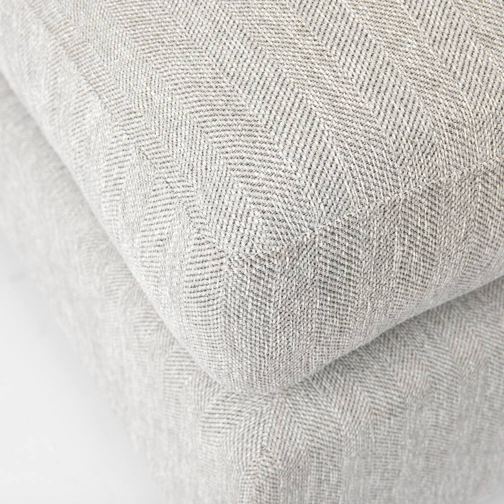 Valence 38.6L x 26.0W x 17.7H Light Gray 2/3 Ottoman Sectional Piece - 39.76 x27.95 x20.47