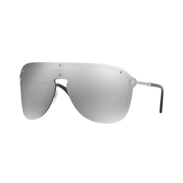 versace silver mirror sunglasses