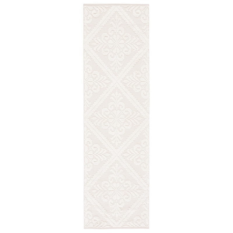 SAFAVIEH Handmade Vermont Stefani Wool Rug - 2'3" x 8' Runner - Ivory