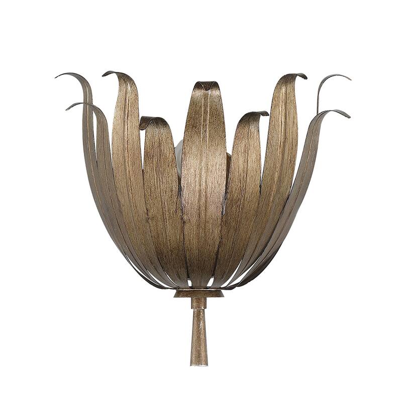 Acroma 2-set Steel Dimmable Steel Wall Sconce with Floral Design