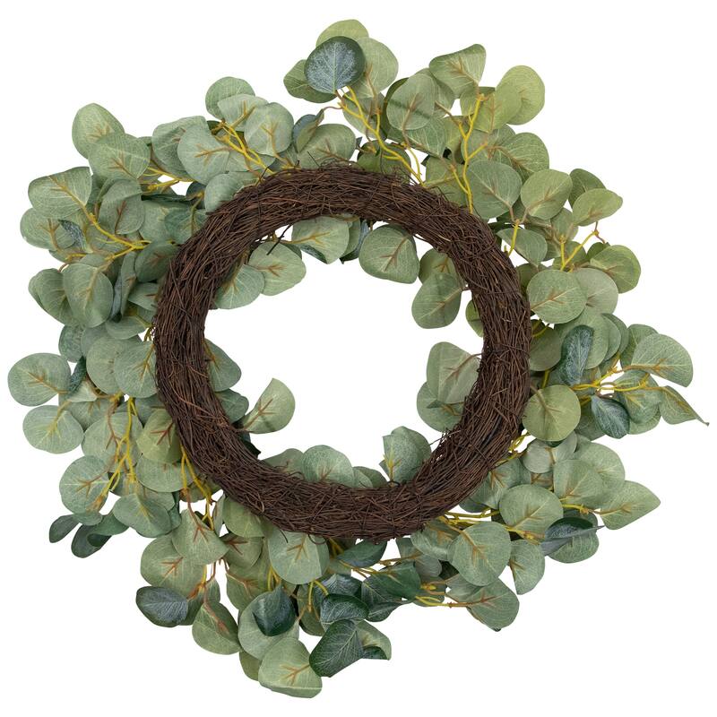 Eucalyptus Leaves Artificial Botanical Spring Wreath - 20"