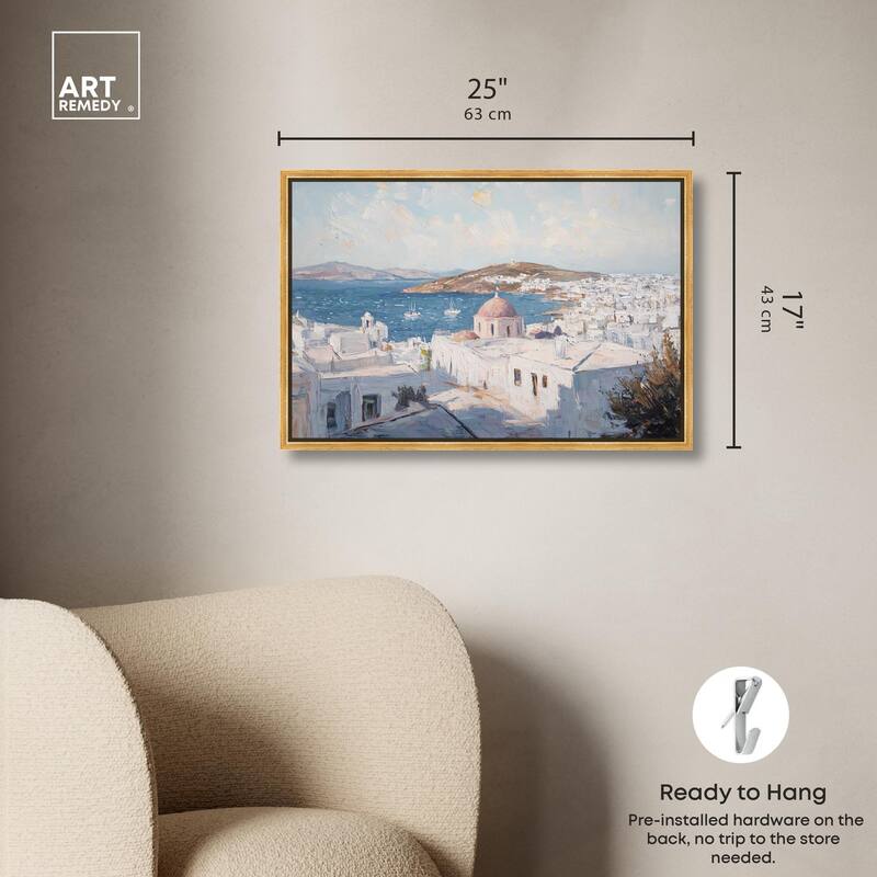 Early Morning Greece Canvas by Art Remedy
