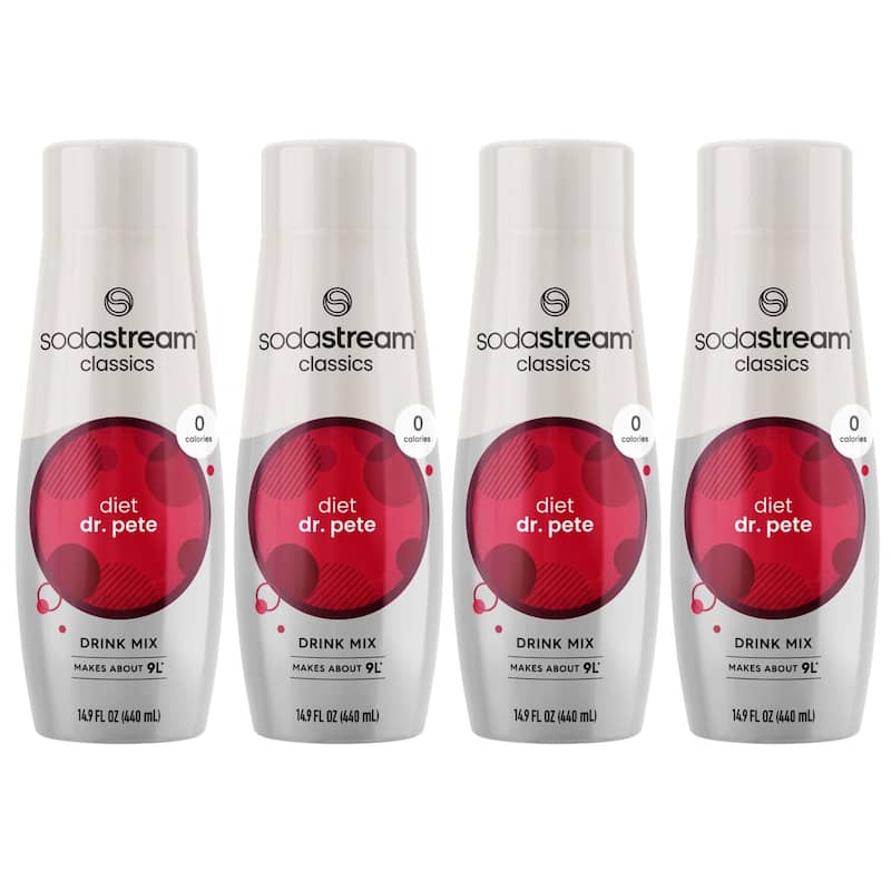 SodaStream® Classics Diet Dr. Pete Drink Mix 4-Pack - Clear