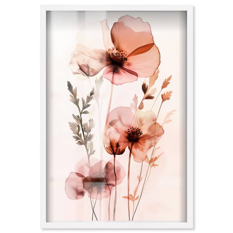 Petal Dye II Shadowbox by Art Remedy - White - 16" x 24"