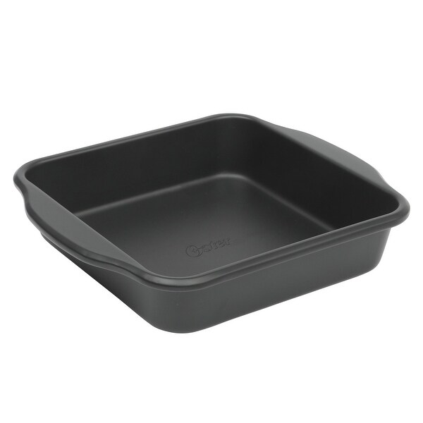 Oster Teston Platinum Collection 8 Inch Nonstick Carbon Steel Square Cake Pan in Matte Black Bed Bath Beyond 42541061