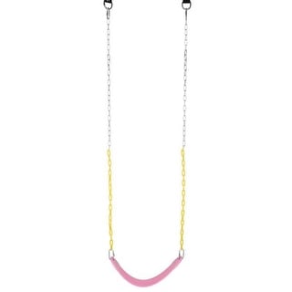 Heavy Duty Swing Seat Set Accessories Replacement Swings Slides Gyms Outdoor Pink - 25.98 x 5.51 x 0.39
