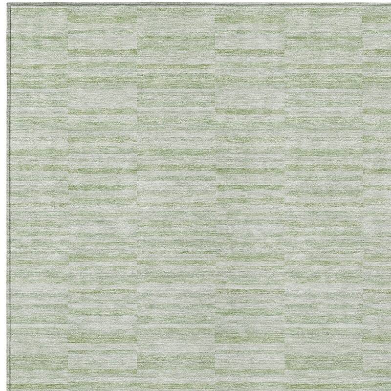 HomeRoots Striped Transitional Rectangle Outdoor Rug