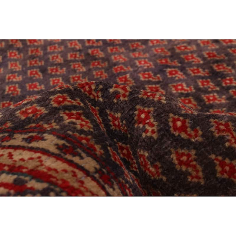 ECARPETGALLERY Hand-knotted Andelz Navy Wool Rug - 3'2 x 9'3