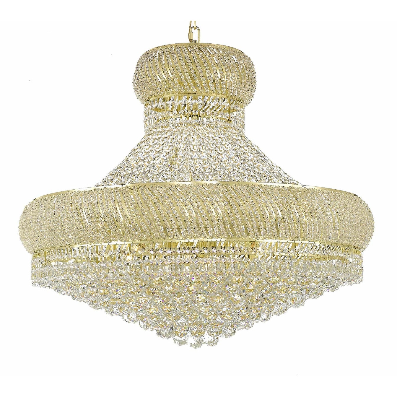 Nail Salon French Empire Crystal Chandelier Lighting -   27 Lights - Chandeliers For Bedrooms by Overstock.com